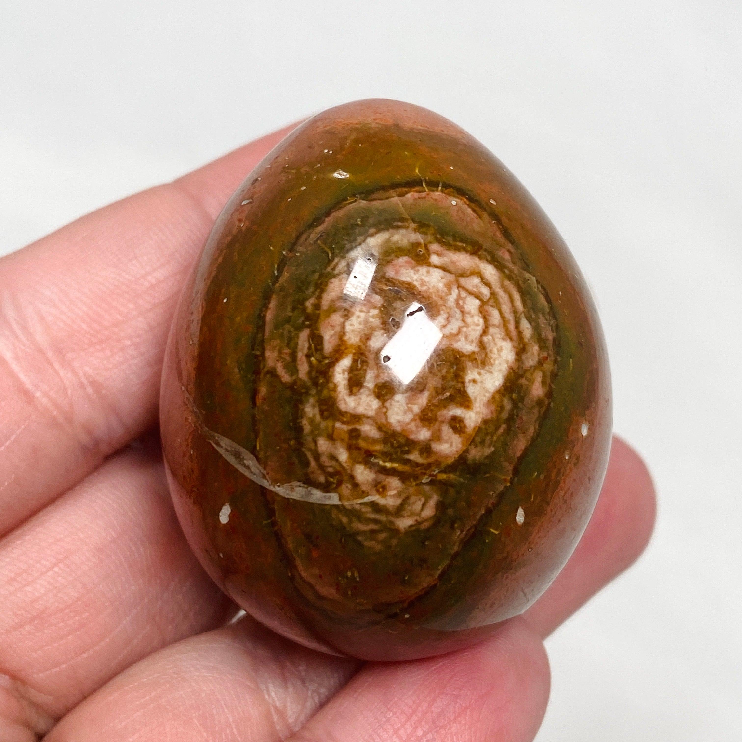 Polychrome Jasper Egg PJE 01 - Natural Healing Stone for Meditation, Home Decor & Crystal Collection | Perfect for Yoga, Reiki & Spiritual Gifts