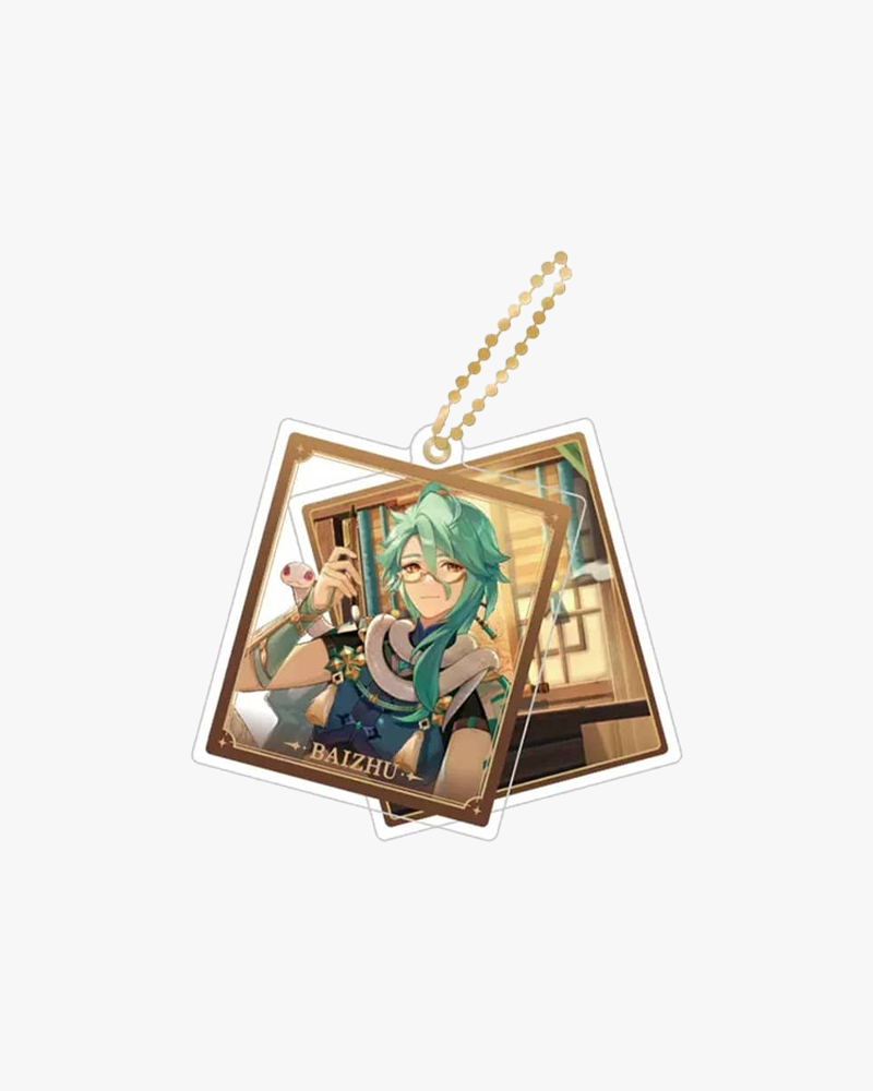 Genshin Impact© Anime Character 2-Layer Acrylic Keychain Set Vol.3 - Perfect for Cosplay, Gaming Gifts & Anime Collection Display