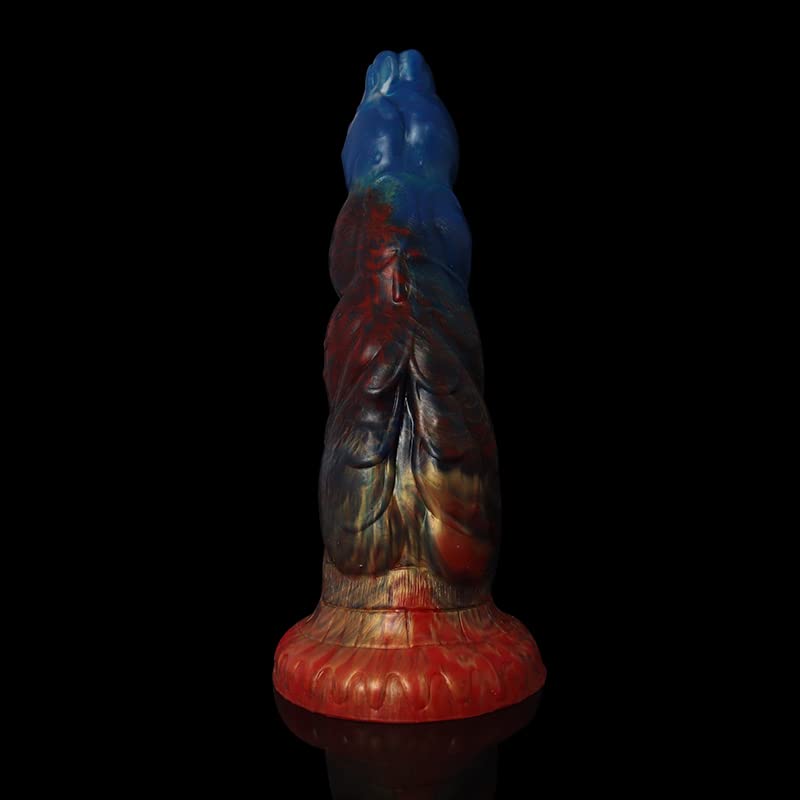 BeHorny Liquid Silicone Dildo - Realistic Alien/Fido Design with Strong Suction Cup | Adult Sex Toy for Couples & Solo Play | Perfect for BDSM, Roleplay & Bedroom Fun