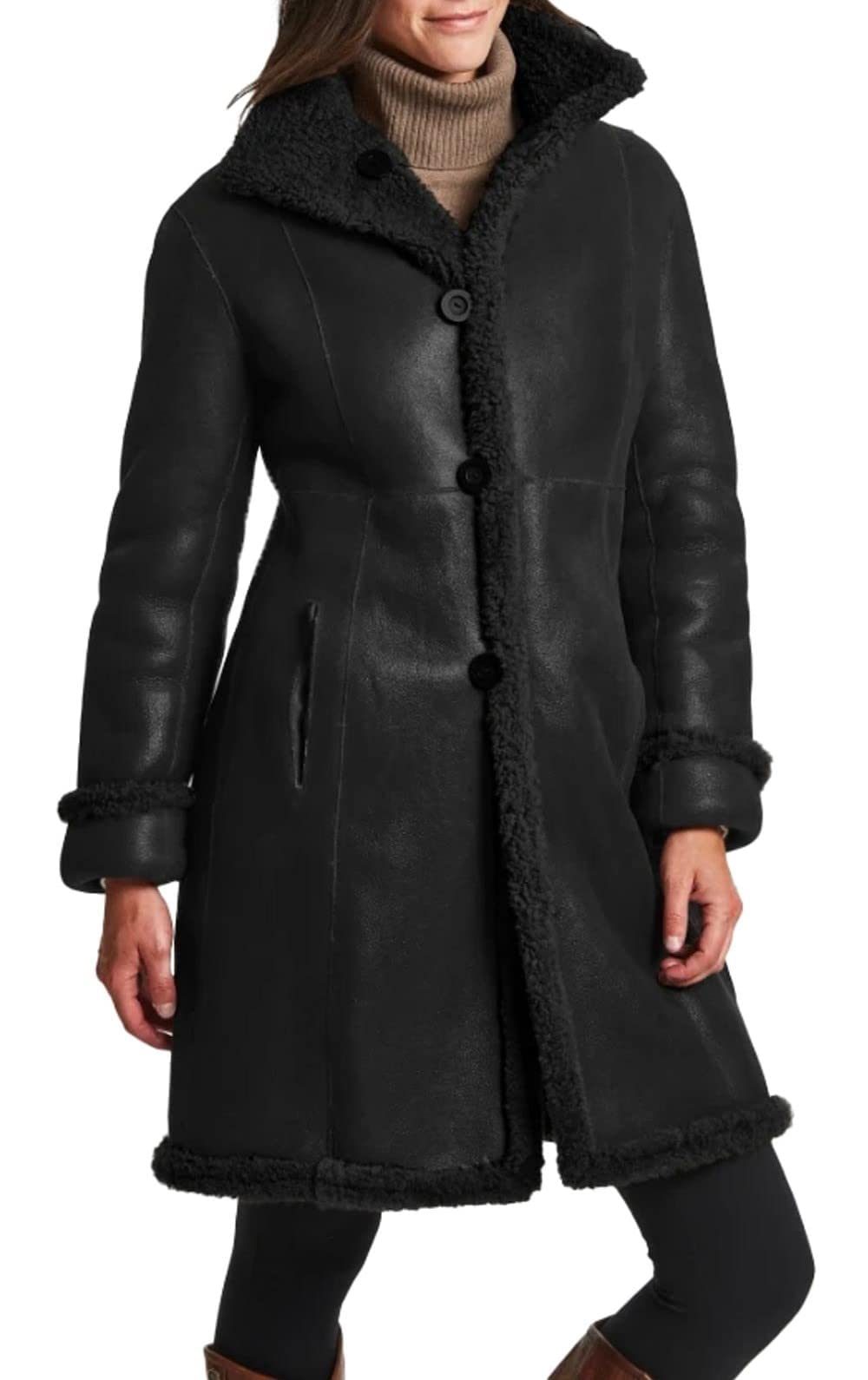 Blingsoul Women's 100% Real Leather Jacket - Winter Coats for Women | Fashion Outerwear for Cold Weather, Night Out & Motorcycle Riding