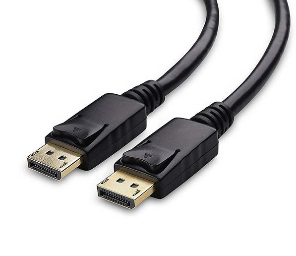 DisplayPort Cable 1.8m (6ft) DP Male to DP Male Gold Plated Connectors - 4K@60Hz, 8K@30Hz, HDR - for Gaming PC, Monitor, Laptop, Projector & Home Theater Setup