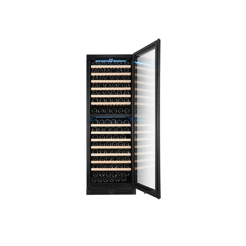 Europace EWC8154DBK Signature Series 154-Bottle Dual Zone Wine Cooler - Perfect for Home Bars, Restaurants & Wine Cellars - Energy Efficient & Quiet Operation