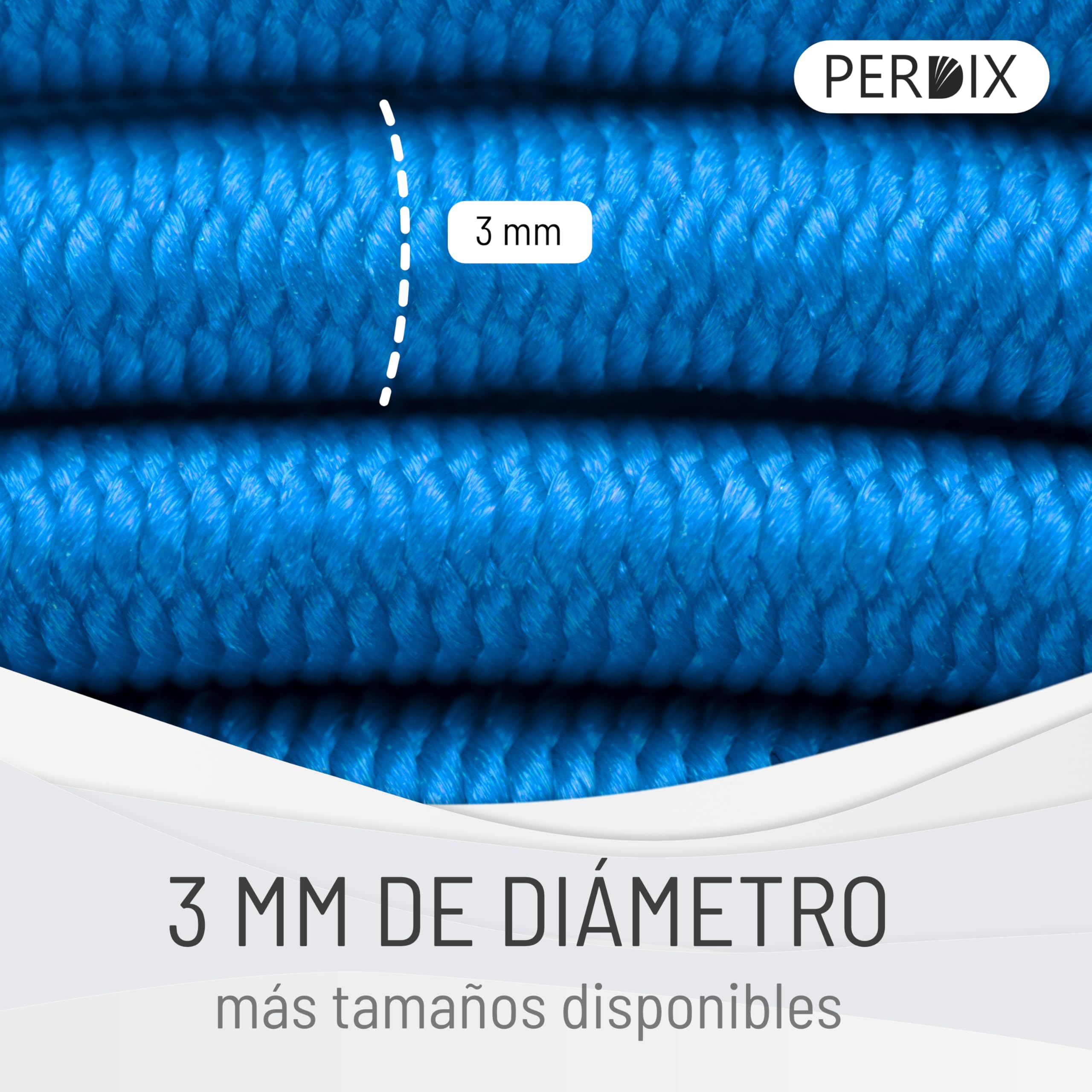 3mm Elastic Cord - 10m Blue Stretch Rope for DIY Crafts, Hats, Backpacks, Jewelry Making, Gardening & Outdoor Gear - Durable Elastic Band for Hats & Accessories
