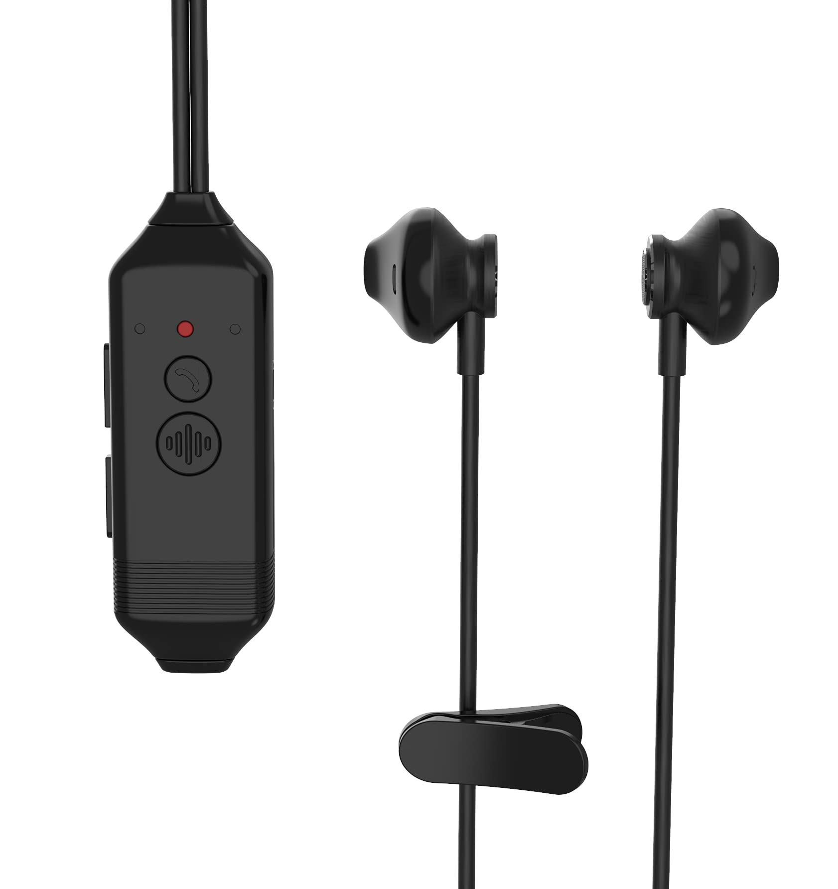 Bluetooth Call Recording Headset - Wireless Recording Earphones for iPhone & Android Phones (Black) | Perfect for Business Calls, Interviews & Legal Recordings