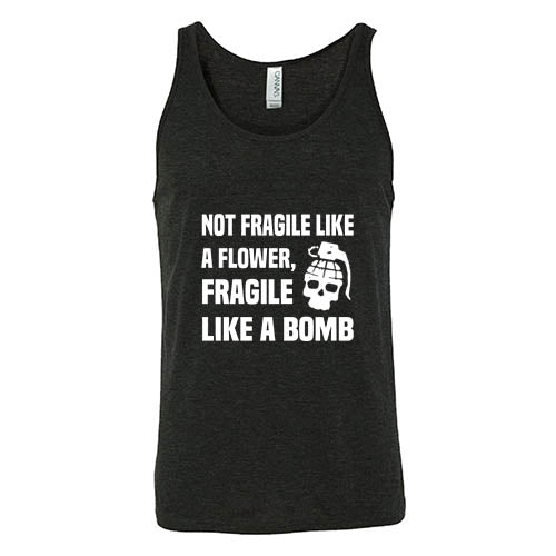 Unisex Fragile Like A Bomb Graphic Tee - Soft Cotton Streetwear Shirt for Men & Women - Perfect for Concerts, Festivals, and Edgy Street Style