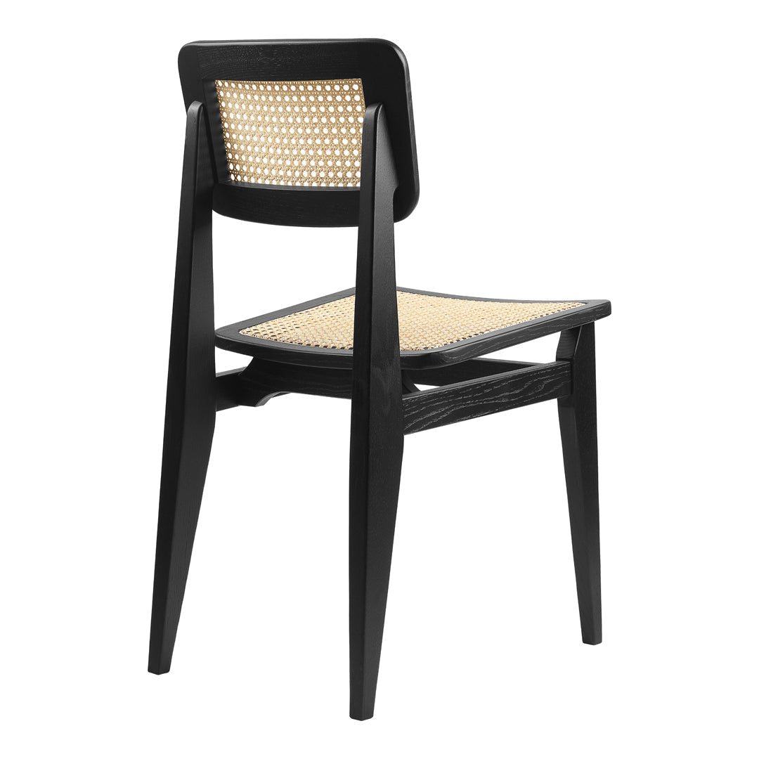 French Cane Dining Chair - Elegant C-Shaped Design for Kitchen, Dining Room & Patio - Comfortable & Stylish Seating Solution