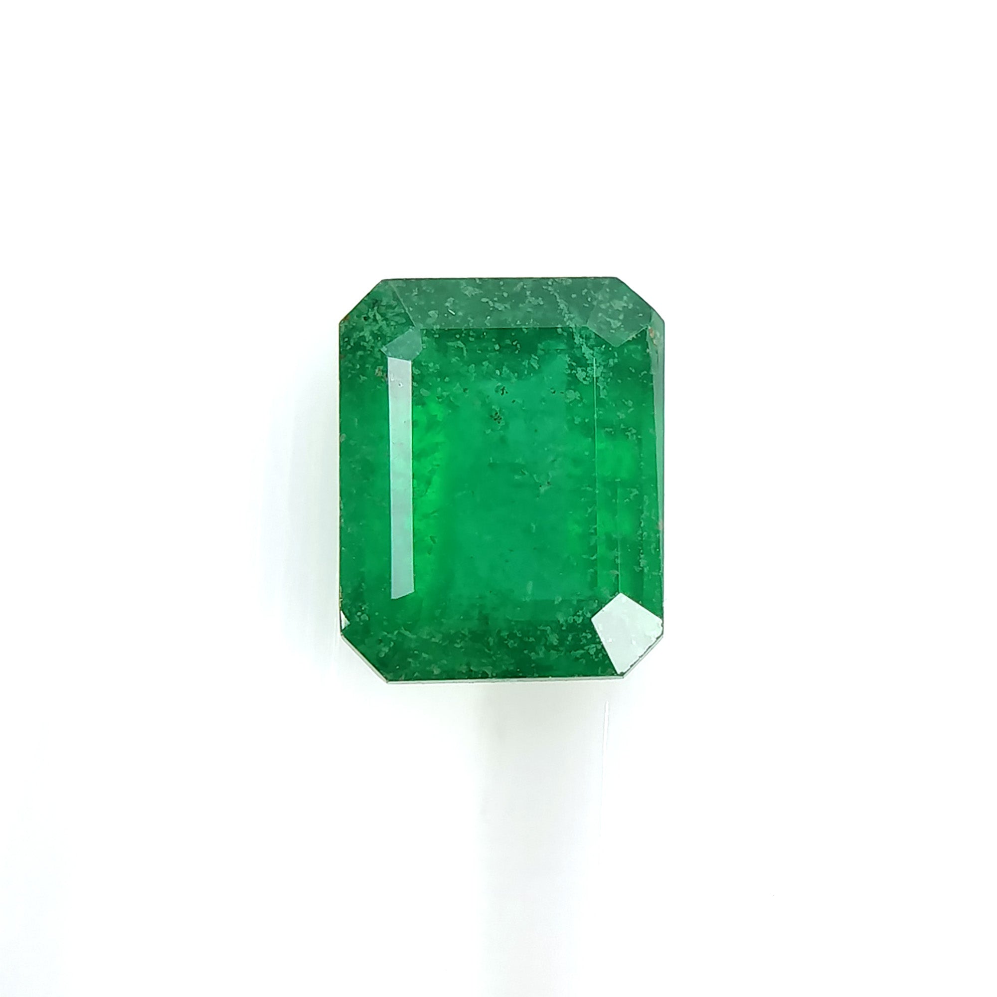 1.24ct Natural Untreated Green Emerald Gemstone - Octagon Shape 7x6mm Normal Cut | Loose Stone for Jewelry Making, Engagement Rings & Collections (Video Included)