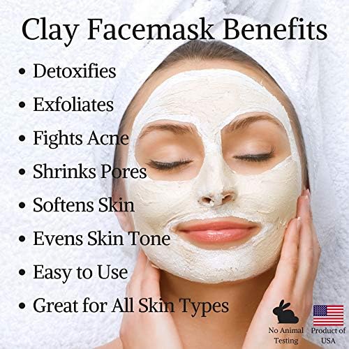 Kaolin Clay Powder 500g - Pure White Clay for Acne Treatment & Blackhead Removal | Gentle Face Mask for Clear Skin | DIY Skincare & Spa Day Essential