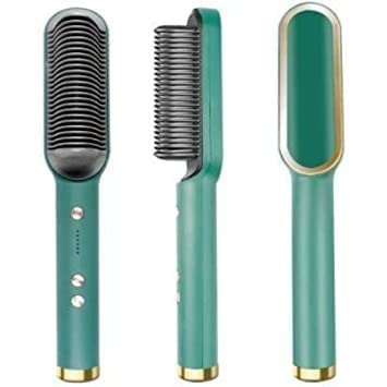 Professional Hair Straightener Comb for Men, Women & Girls - 5 Temp Adjustable Electric Straightening Brush for Smooth & Silky Hair - Perfect for Home, Travel & Salon Styling (Multi-Color)
