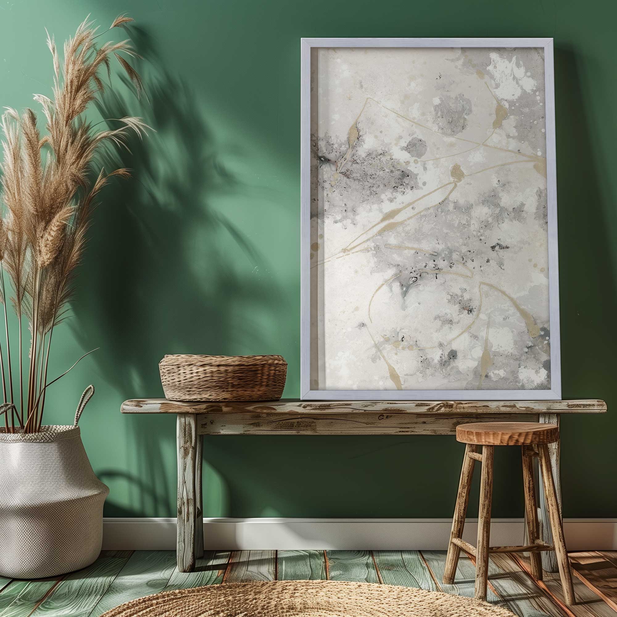 Gilded Whispers v2 Print - Premium Wall Art Decor for Living Room, Bedroom & Office | Elegant Home Decor Painting | Modern Art Print for Housewarming Gift