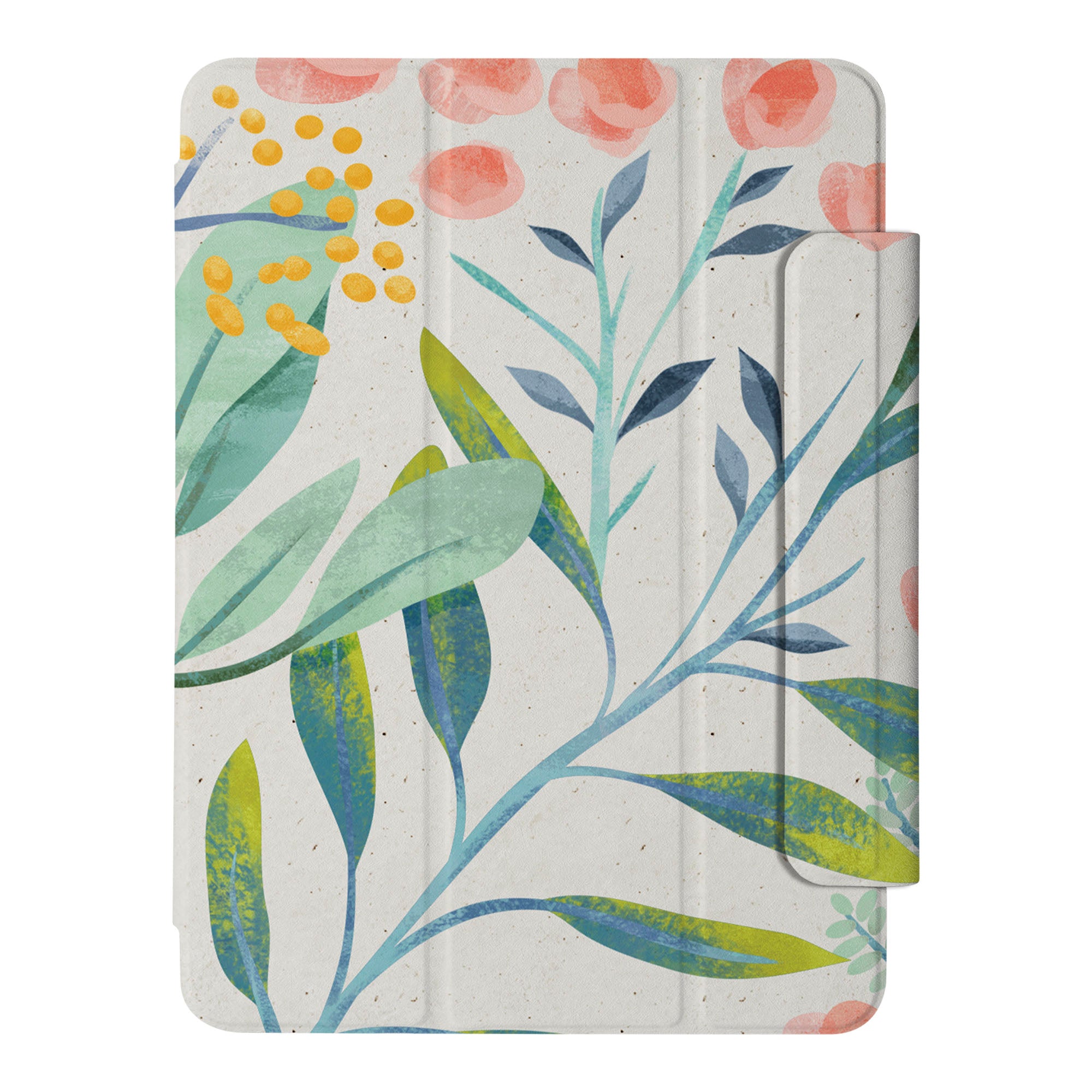SlimFit iPad Case with Pink Flower Design - Lightweight Protective Cover for iPad Air/Pro, Perfect for Work, Travel & Everyday Use