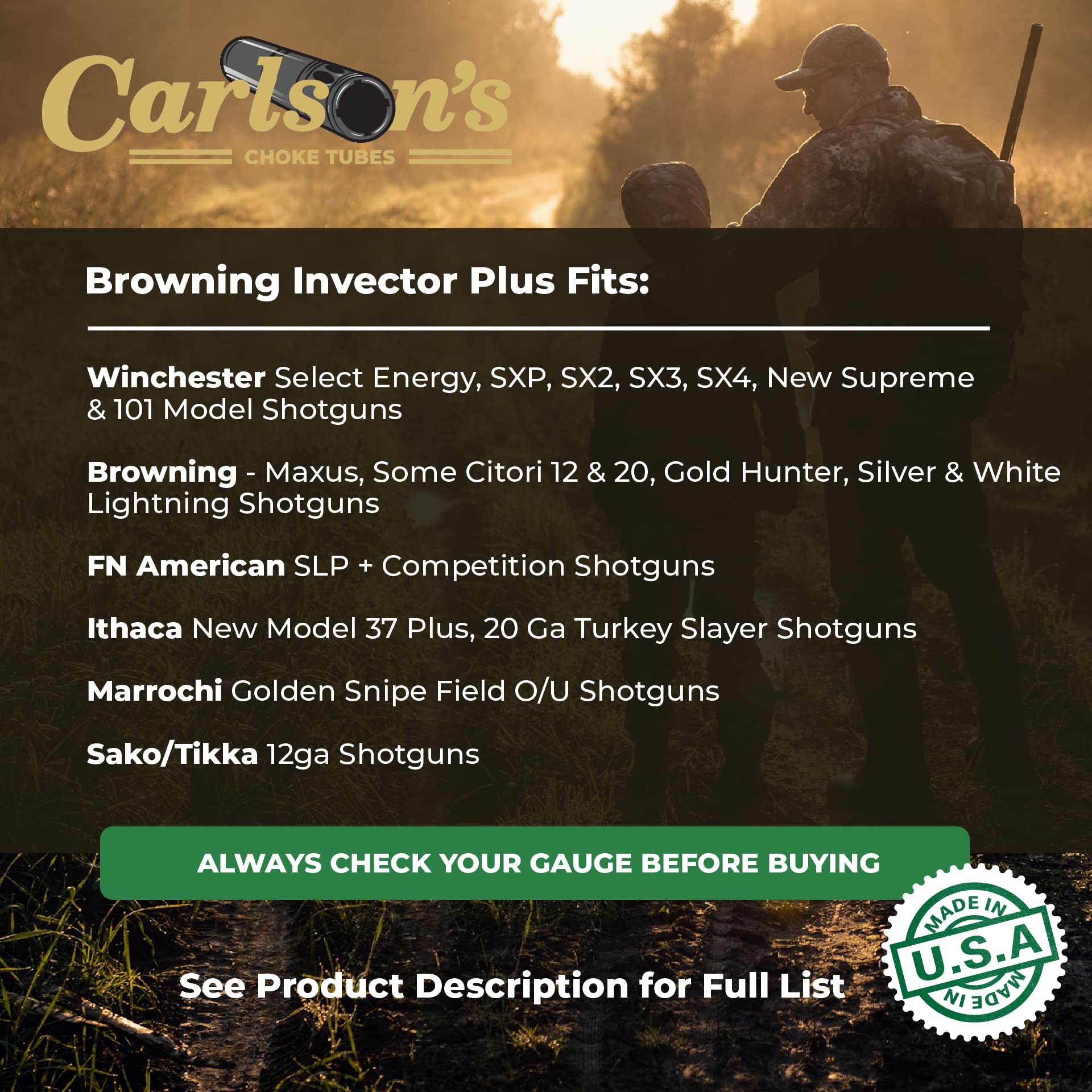 Carlsons 12 Gauge Choke Tube for Beretta Benelli Mobil Shotguns | Triple Shot Technology (TST) | Stainless Steel Construction | Cremator Non-Ported Snow Goose Hunting Choke | USA Made | Perfect for Waterfowl Hunting & Trap Shooting