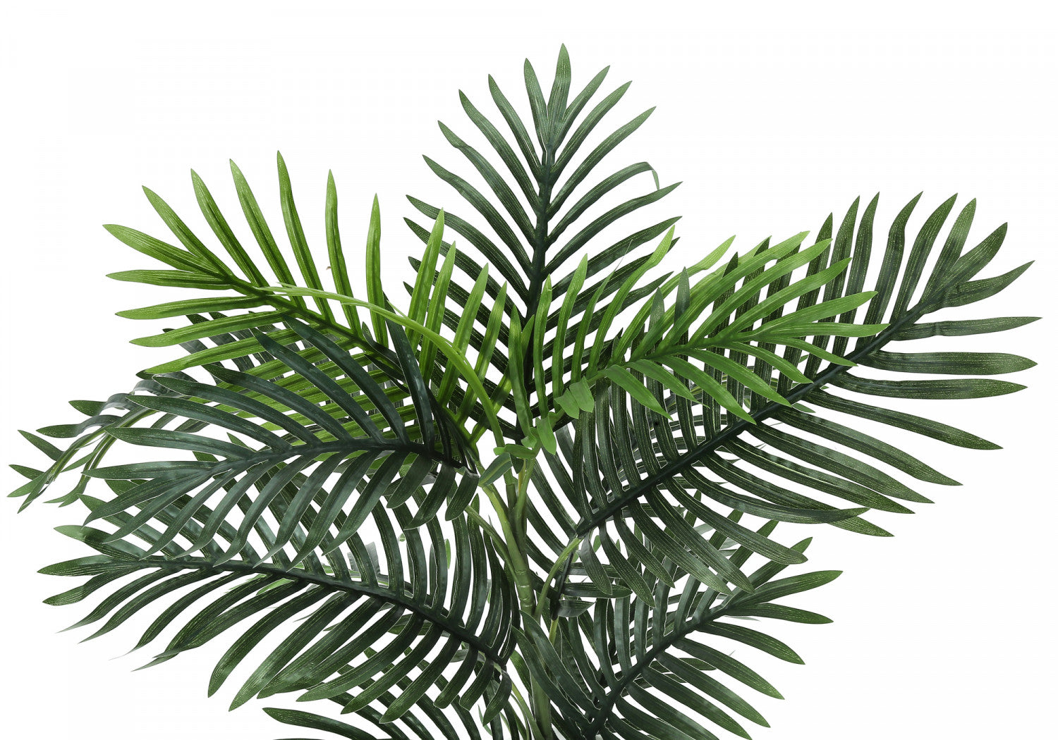 28 Inch Artificial Palm Tree with 6 White Pots - Indoor/Outdoor Fake Plant for Home, Office, Patio Decor - Perfect for Living Room, Balcony & Garden Decorations