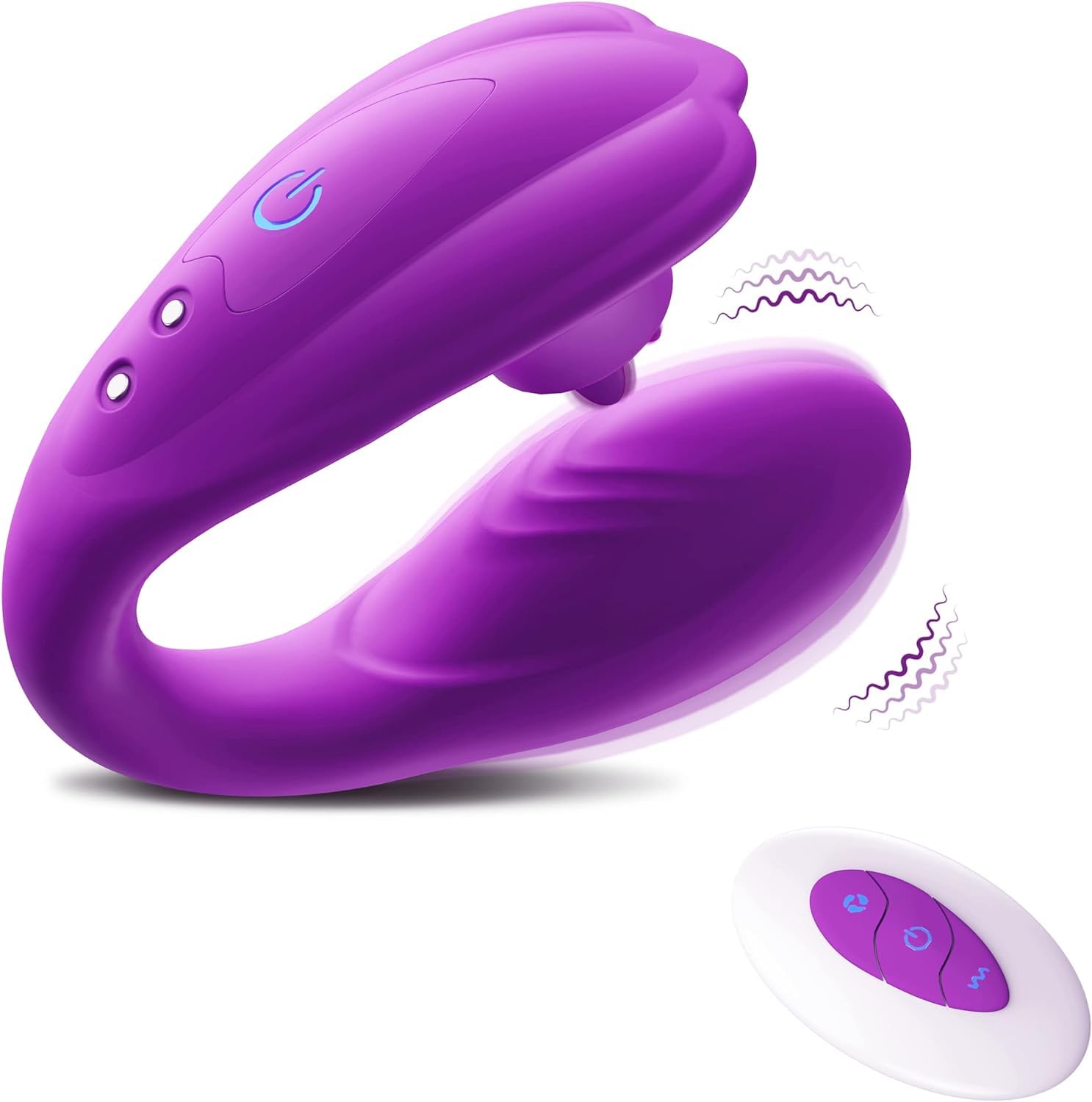 Remote Clitoral G-Spot Vibrator - 10 Tongue Licking & 10 Vibration Modes, Wearable Panty Vibrator for Women & Couples - Perfect for Solo Play, Foreplay & Long-Distance Relationships