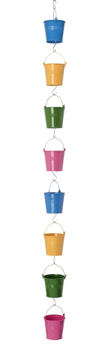8130E MC S-8 Galvanized Steel Tub Planter - Set of 2 | Rust-Resistant Garden Planters for Outdoor Decor, Patio, Lawn & Backyard Landscaping