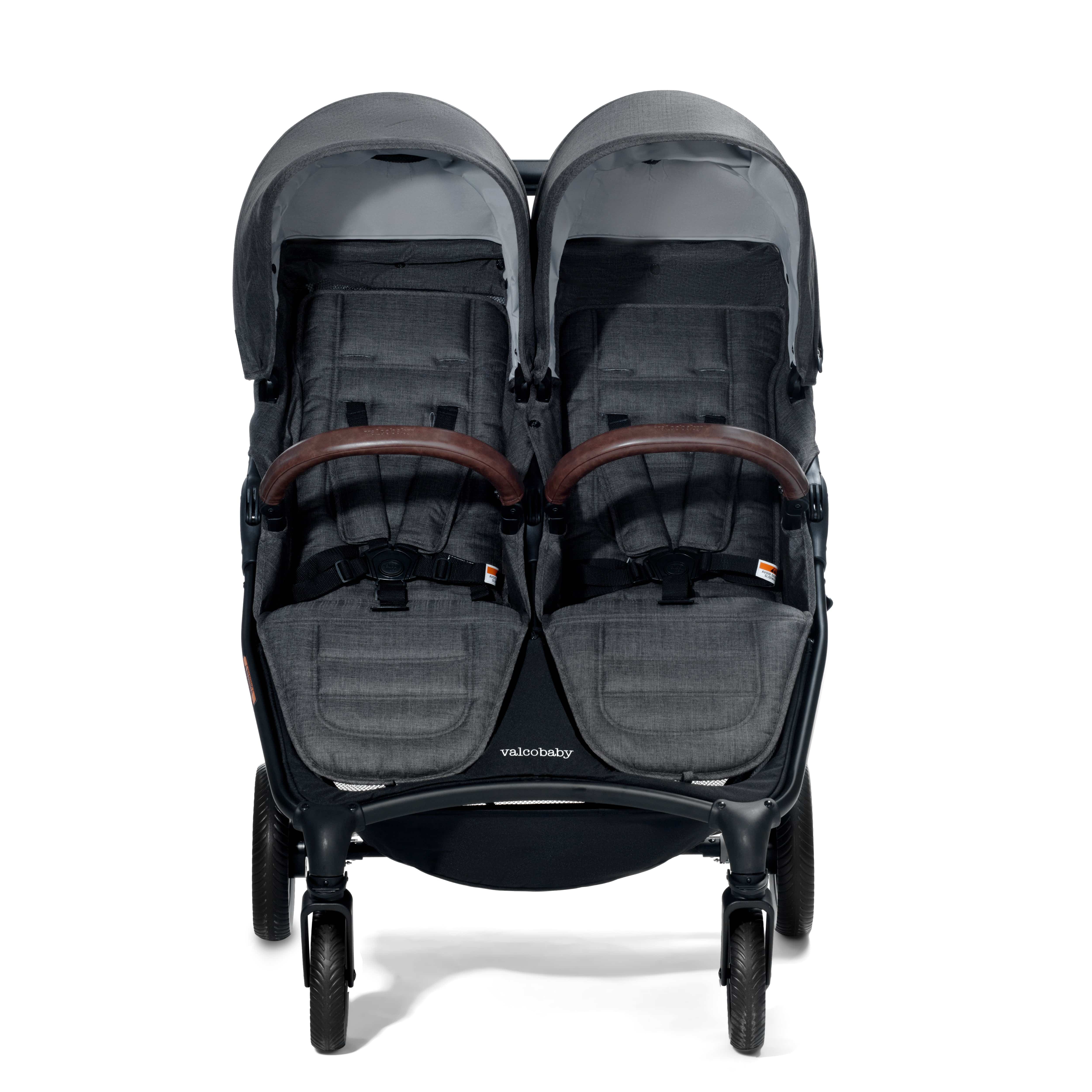 Valco Baby Duo Trend Double Stroller - Lightweight Compact Side by Side Stroller for Twins & Toddlers | Perfect for Shopping, Travel & Outdoor Adventures