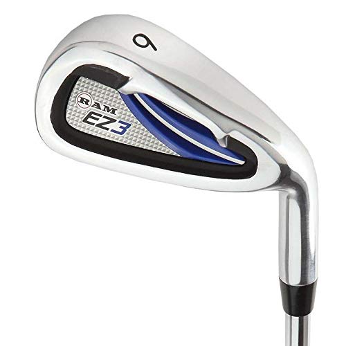 Ram Golf EZ3 Men's Right Hand Iron Set 5-6-7-8-9-PW with Free Hybrid - Perfect for Beginners and Casual Golfers on the Course