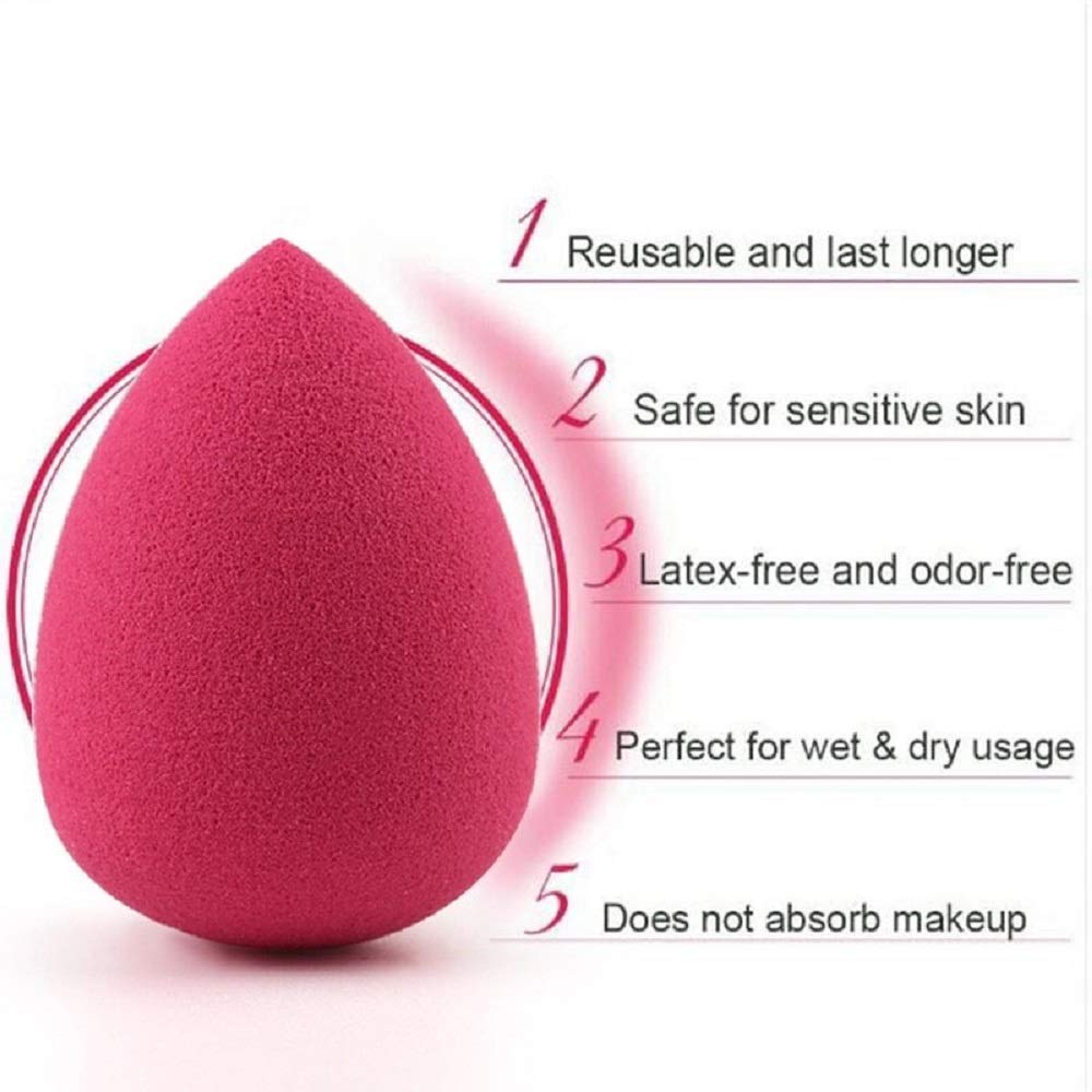 Professional Makeup Sponge - Beauty Blender for Flawless Face Makeup (Pack of 1) - Perfect for Foundation & Concealer
