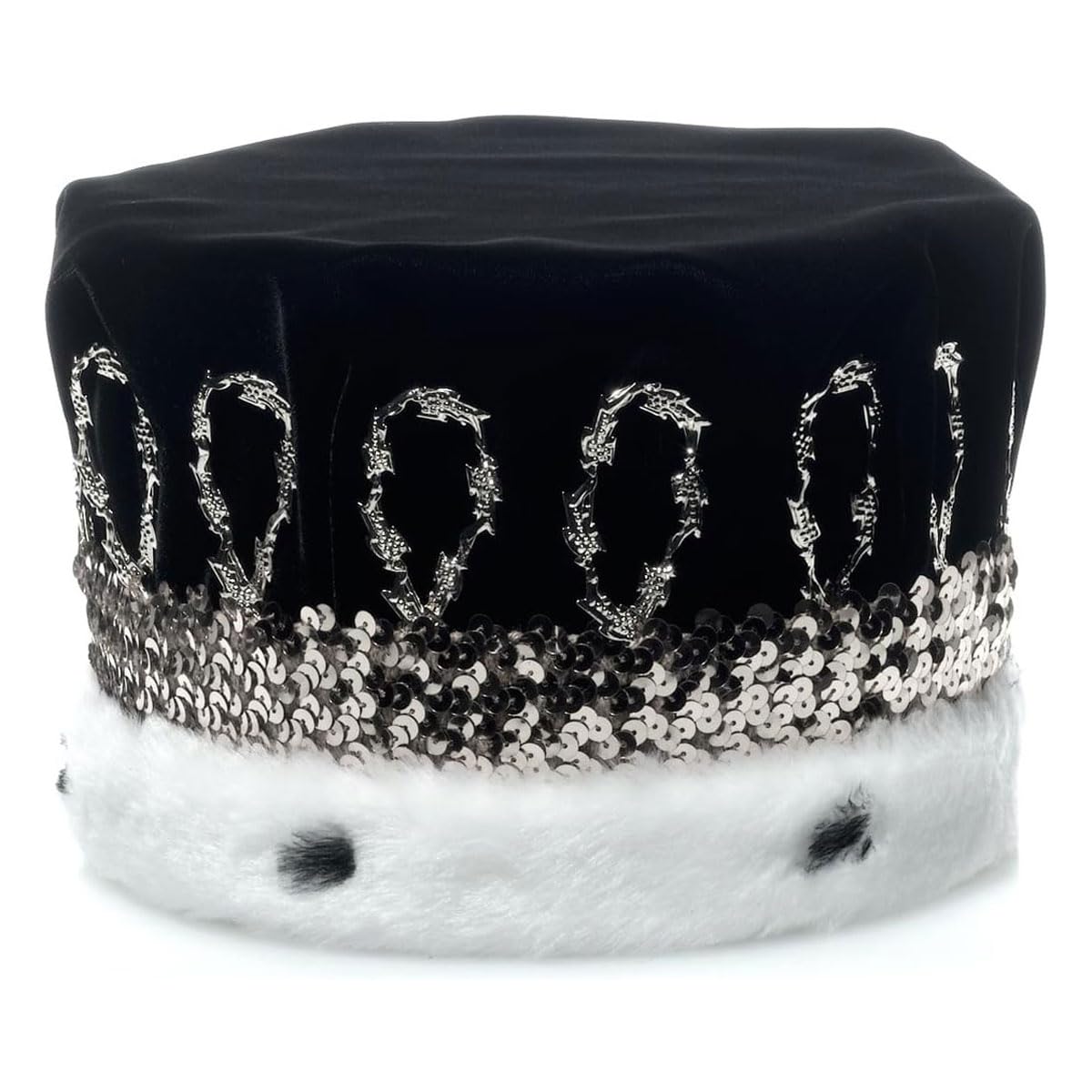 Sparkly Velvet Crown & Star Tiara Set for Princess Parties