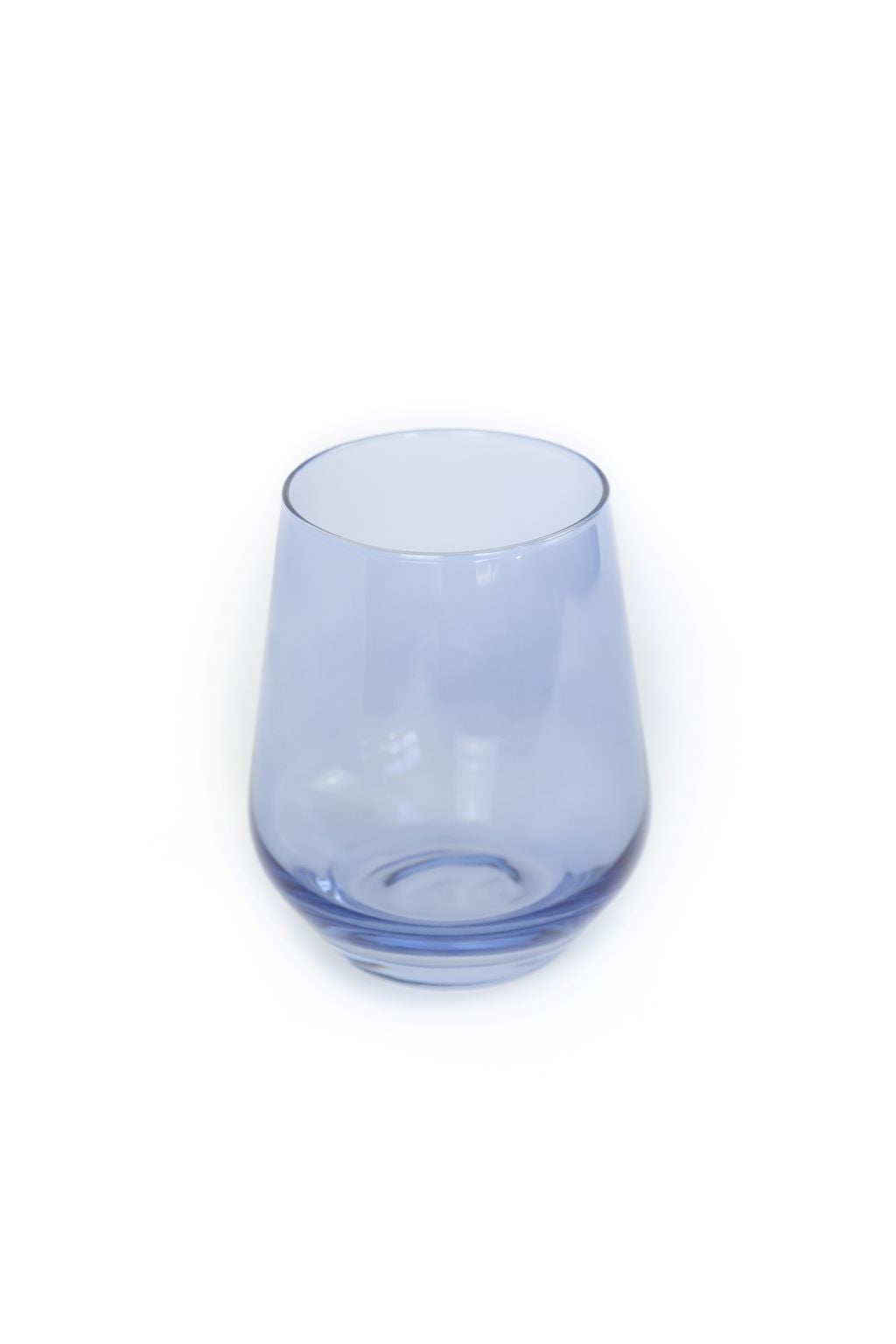 Premium Estelle Colored Stemless Wine Glasses Set of 6 - Cobalt Blue for Parties, Weddings & Home Entertaining