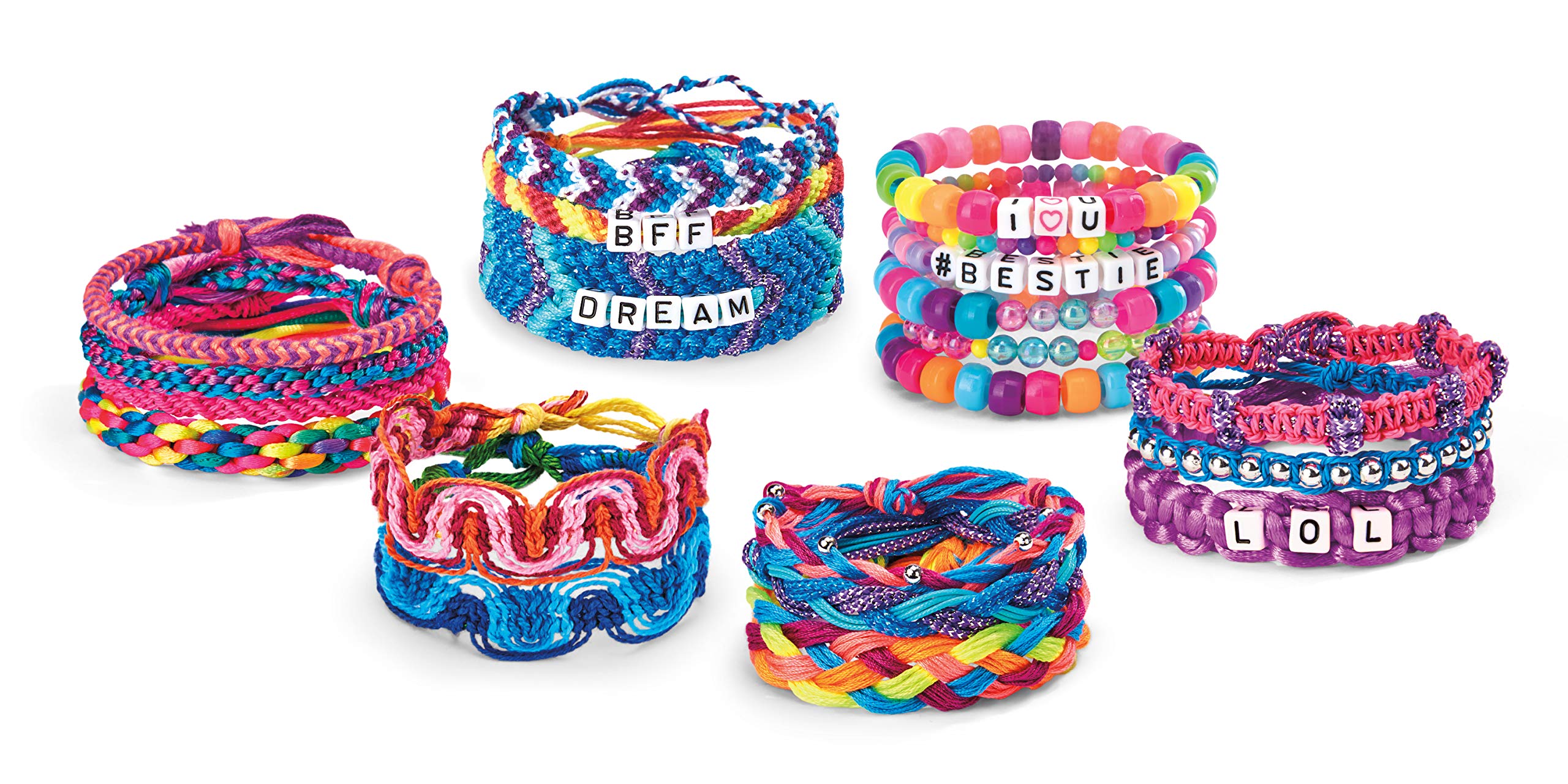 Cra-Z-Art Shimmer & Sparkle Ultimate Friendship Bracelet Maker Kit - DIY Jewelry Making Set for Kids & Teens - Perfect for Birthday Gifts, Sleepovers & Craft Parties