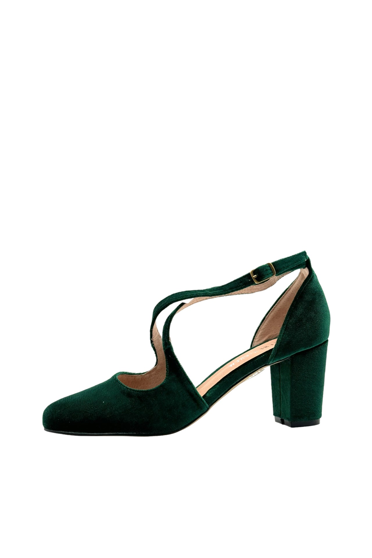 Oren Velvet Mary Jane Heels - Women's Comfortable Dress Shoes for Work, Party & Special Occasions