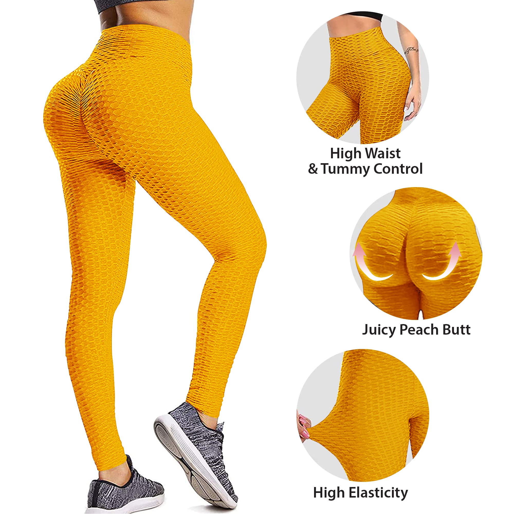 **Best Butt Lifting Leggings for Women - High Waisted Tummy Control Yoga Pants, Seamless Scrunch Workout Leggings - Perfect for Gym, Running & Everyday Wear**