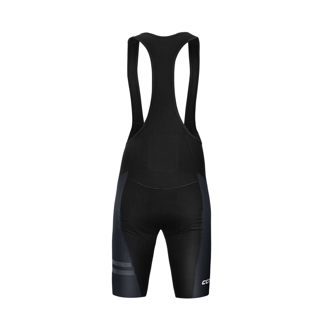 SKINS Black Men's Bib Shorts - High-Performance Cycling & Running Shorts for Comfort & Support | Perfect for Training, Racing & Outdoor Sports