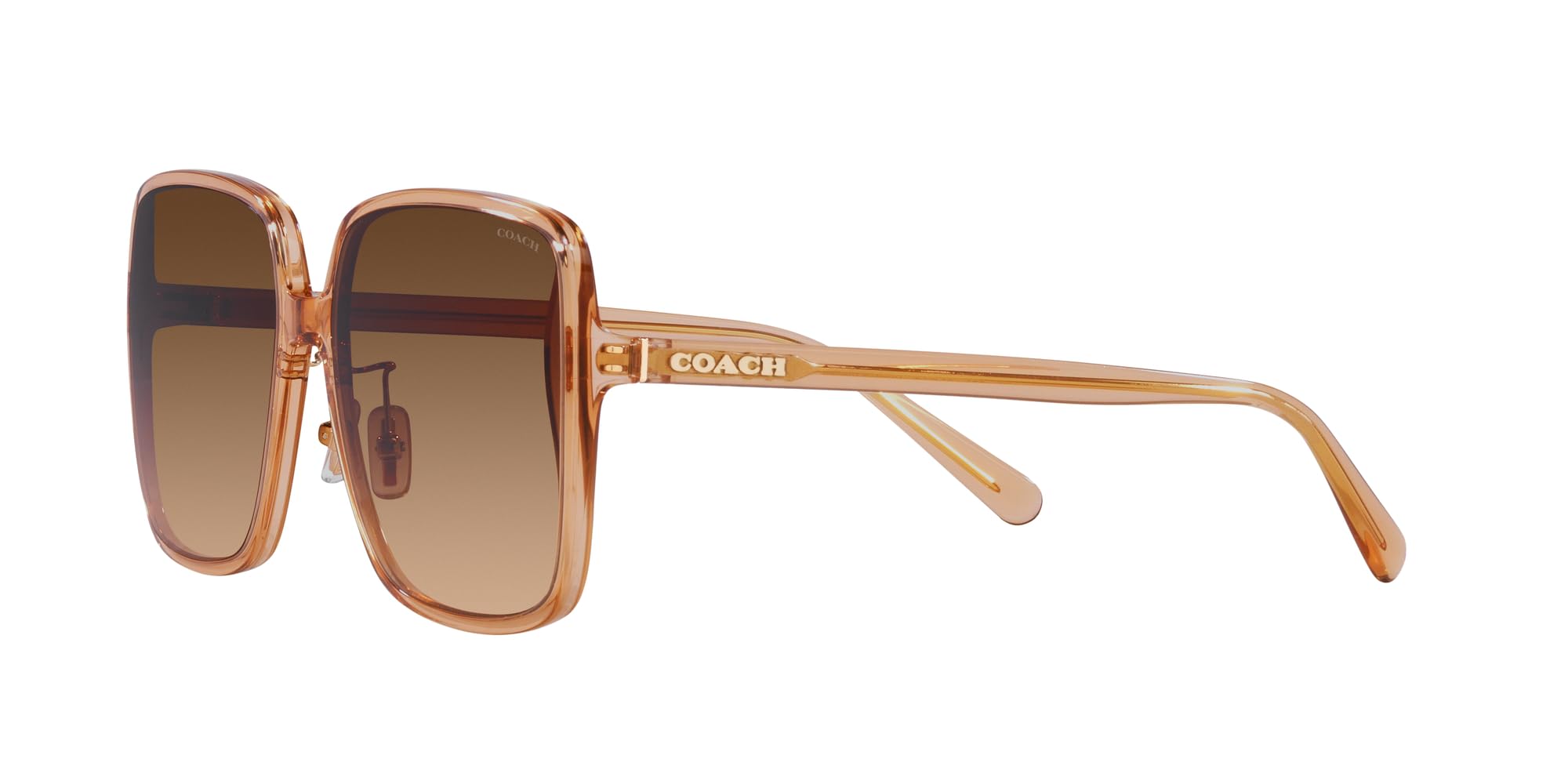 Coach Women's HC8368D Square Sunglasses - UV Protection Fashion Sunglasses for Women, Stylish Square Frame Shades for Driving, Beach & Outdoor Activities