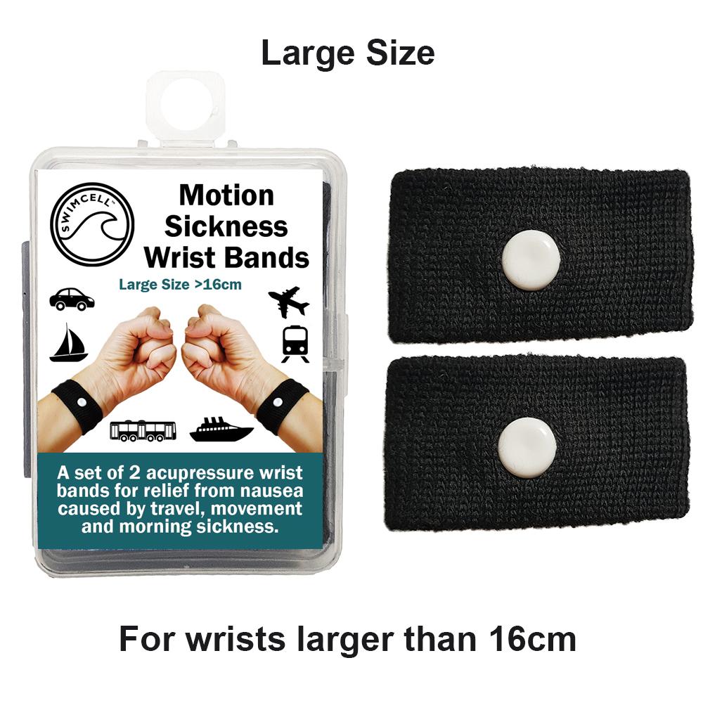 Anti Nausea Wristbands for Motion Sickness Relief - Acupressure Bands for Adults & Kids - Travel, Car, Boat & Pregnancy Use