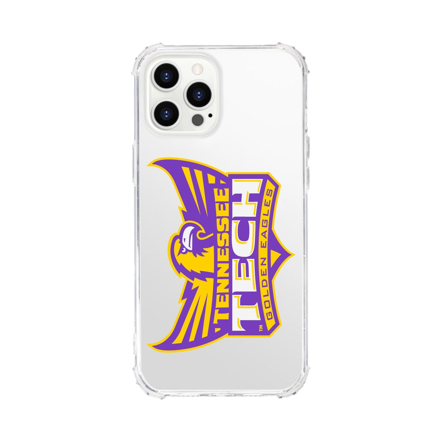 Durable OTM Essentials iPhone 13 Pro Case with Tough Edge Protection - Tennessee Tech University Themed Classic White Phone Cover for Everyday Use & Campus Life