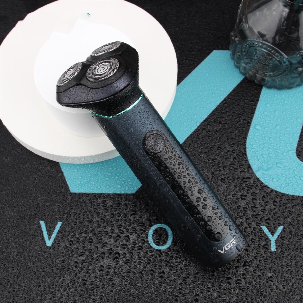 Professional Electric Head Shaver for Men - Waterproof Rotary 3D Floating Razor with Beard Trimmer | Smooth Shaving for Bald Head & Facial Hair | Perfect for Travel, Gym & Daily Grooming Routine