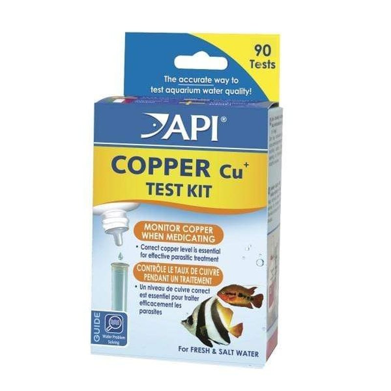 Copper Cu API Test Kit - Accurate Water Quality Testing for Aquariums, Pools, and Drinking Water