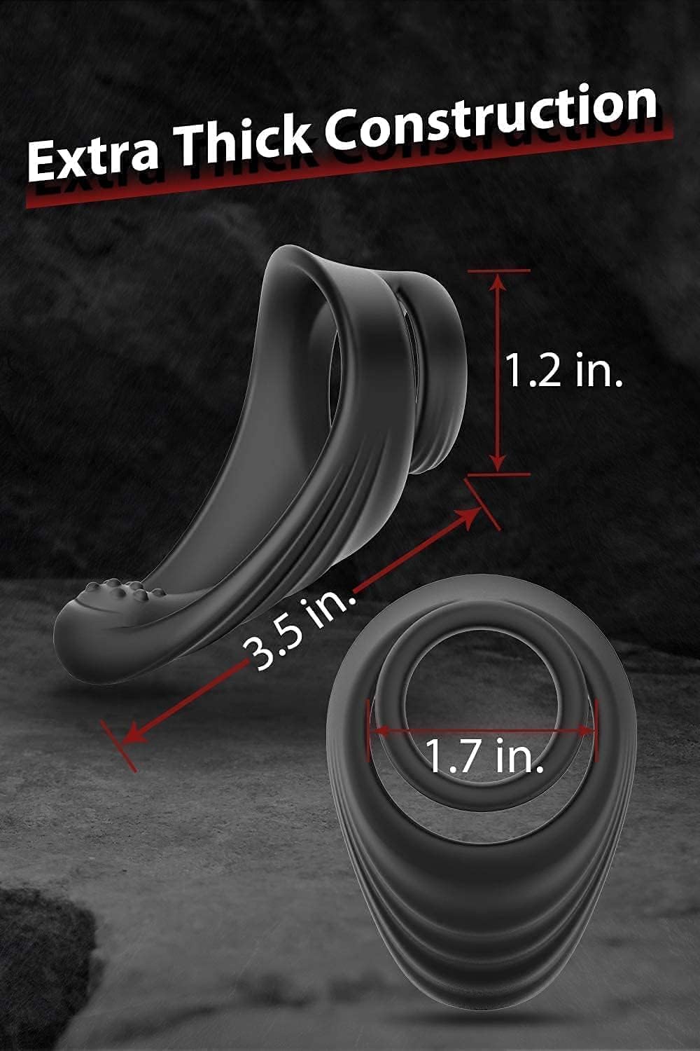 Premium Silicone Cock Ring for Men - Enhances Erection, Lasts Longer & Stronger - Couples Adult Toy for Intimate Games & Pleasure - Penis Enlargement Machine Sweater (Size Y*45) - Perfect for Spicing Up Date Nights & Enhancing Couples Play