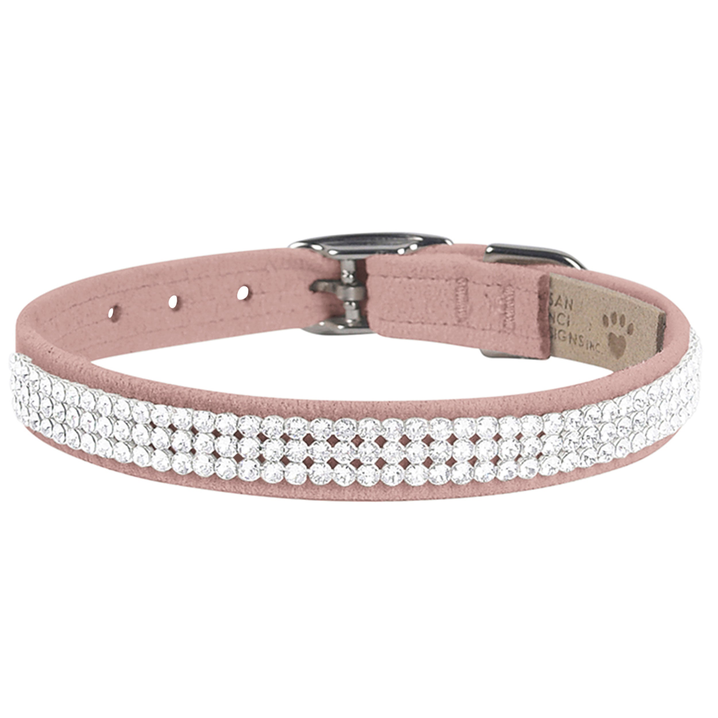 3 Row Giltmore Dog Collar - Durable Nylon Pet Collar with Metal Buckle for Small Medium Large Dogs - Perfect for Training, Walking, and Outdoor Adventures