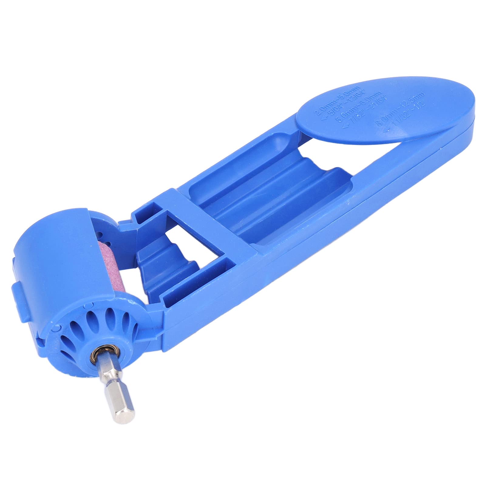 Electric Drill Bit Sharpener - ABS Rust Proof & Wear Resistant Portable Grinder Attachment for Power Tools (Blue) | Perfect for DIY Home Projects, Woodworking & Metalworking