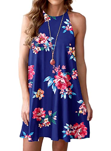 07 Flower Navy Blue Pink