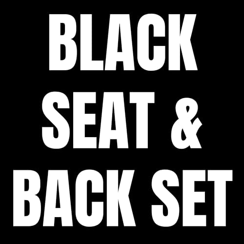 K. Black Seat & Back Set