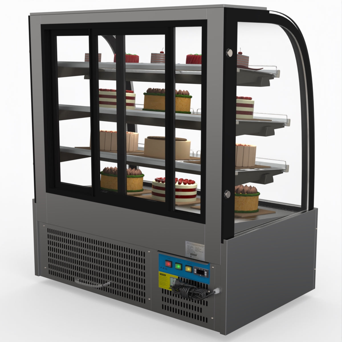 Bonvue SL840 Commercial Refrigerated Display Case - Perfect for Delis, Bakeries & Cafes to Showcase Fresh Food