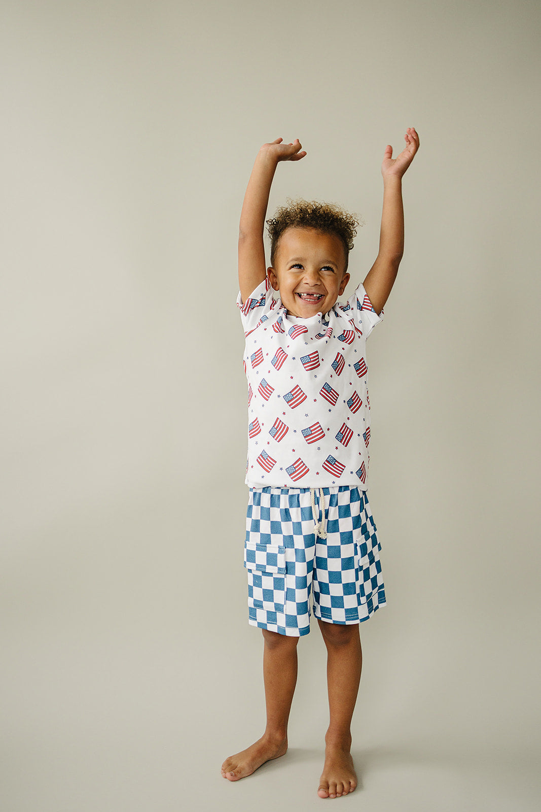 Men's Cargo Shorts Set - American Flag Print & Patriotic Style | Perfect for 4th of July, BBQ, Outdoor Adventures & Casual Summer Wear