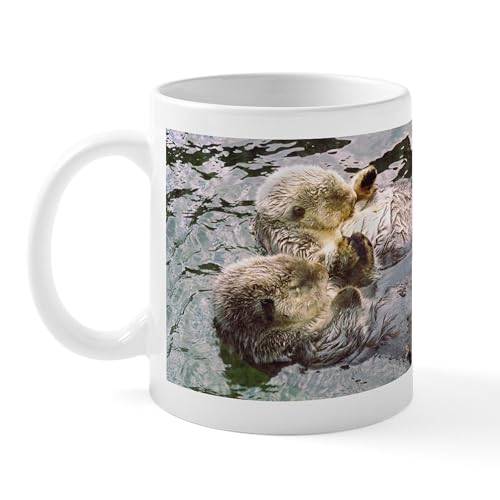 White - Sea Otter Love Mug
