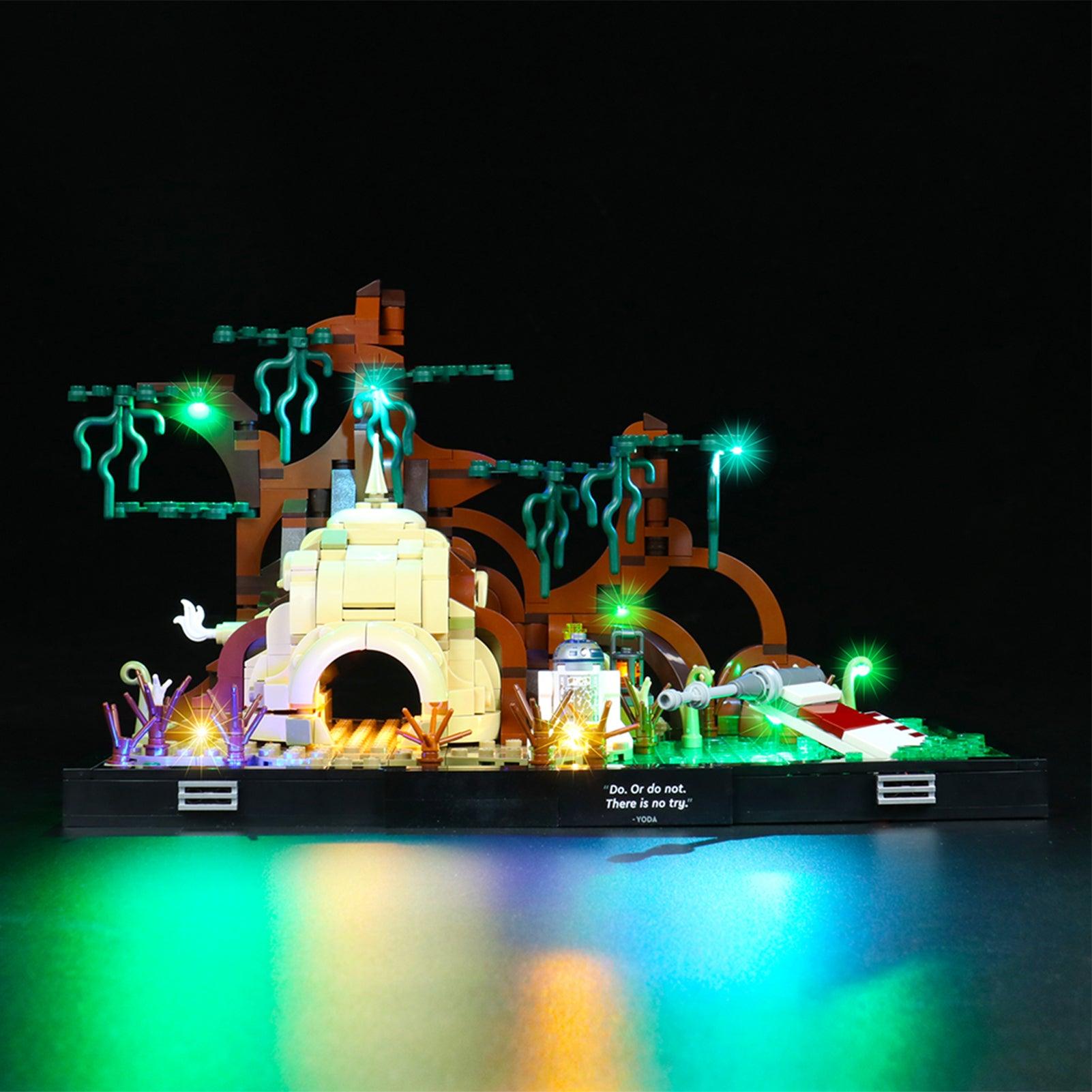 Lego Star Wars Dagobah Jedi Training 75330 Light Kit - LED Lighting Set for Lego Models - Perfect for Display & Nighttime Play