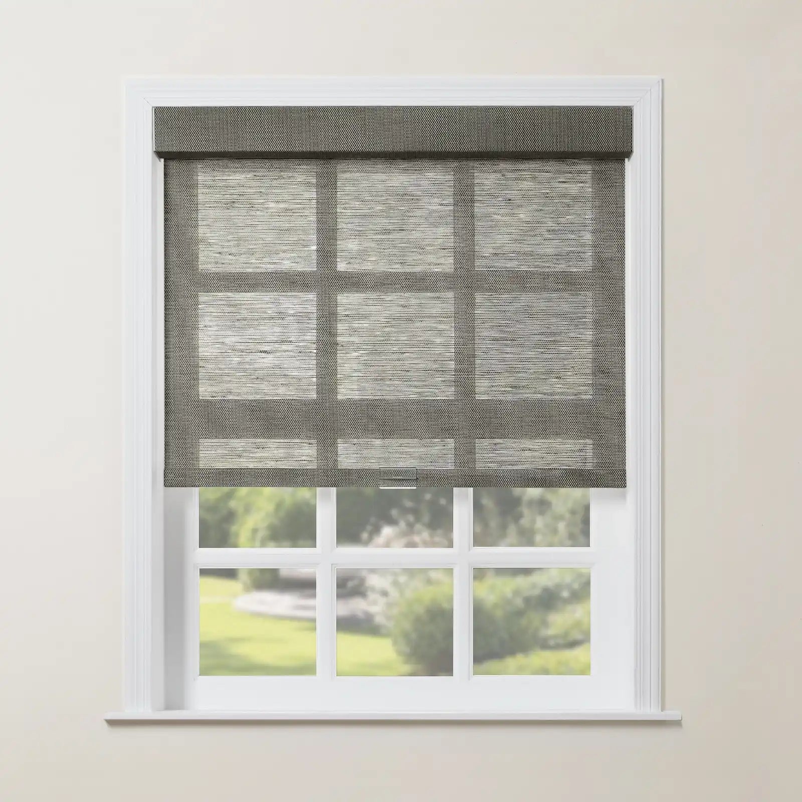 Rae Natural Jute Woven Wood Roller Shades Cordless - Eco-Friendly Window Coverings for Living Room, Bedroom & Home Decor