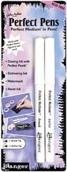 Ranger - Premium Clear Ballpoint Pens Set of 2 for Office, School & Note Taking - Smooth Writing Gel Pens for Journaling, Work & Everyday Use