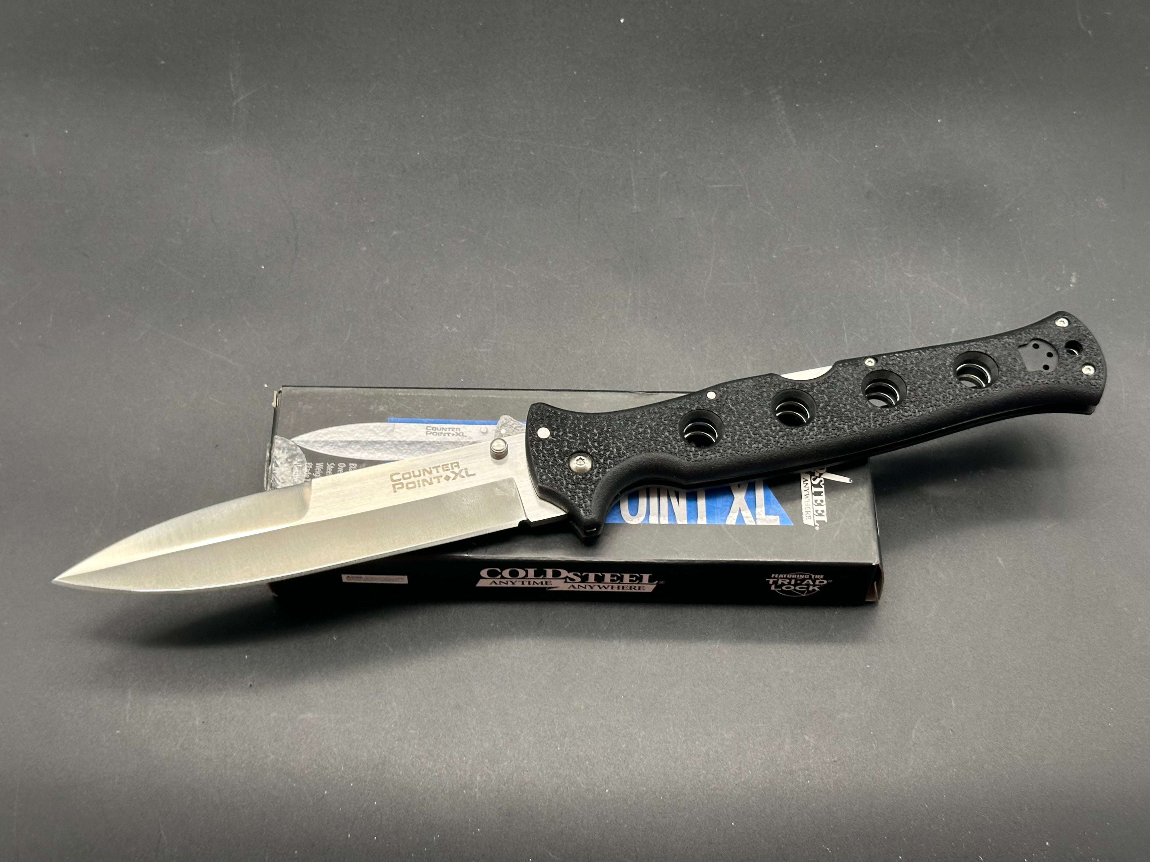 Cold Steel Counter Point XL Pocket Knife - Tactical Folding Knife with 4