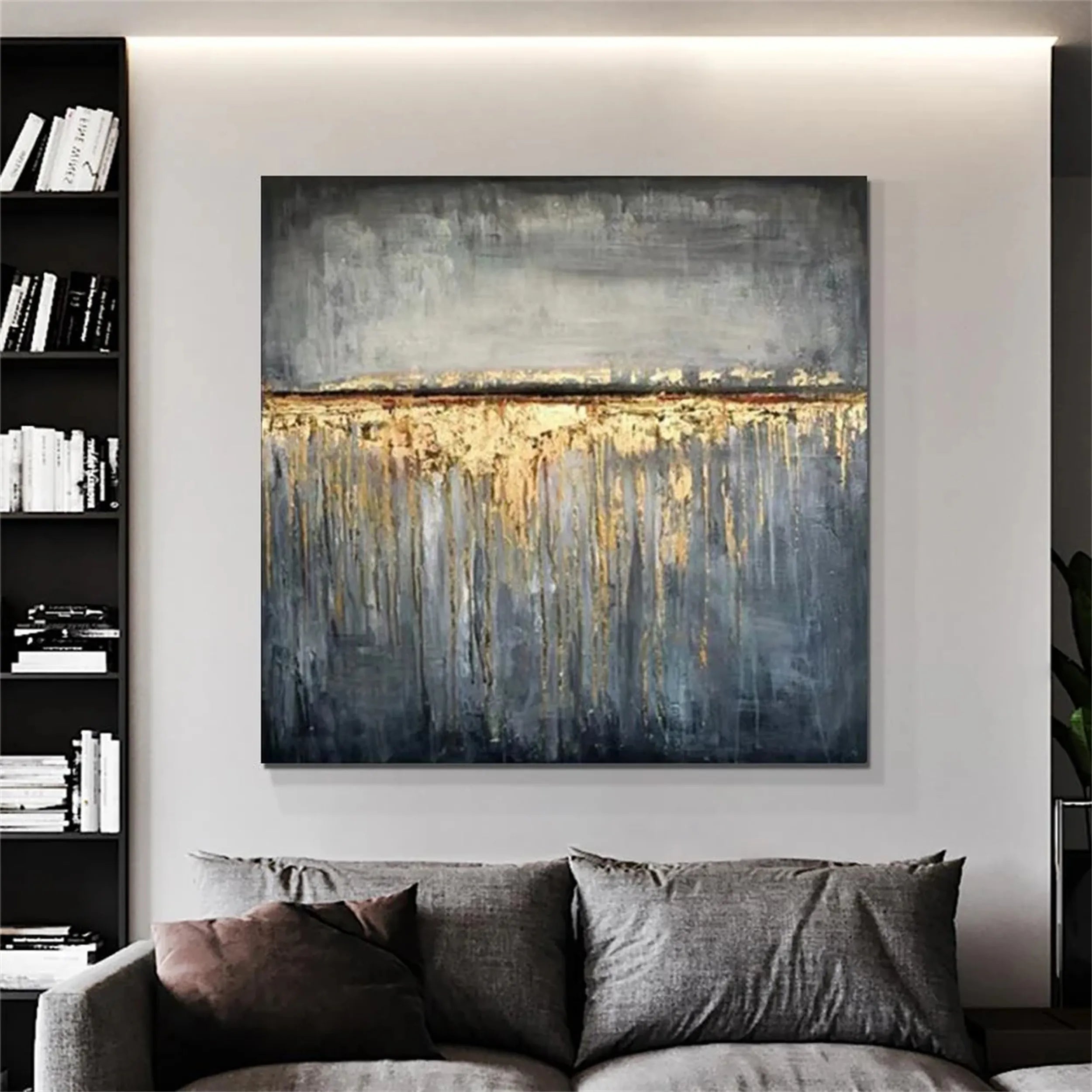 Abstract Painting #AB 126 - Modern Wall Art for Home & Office Decor | Perfect for Living Room, Bedroom, or Workspace