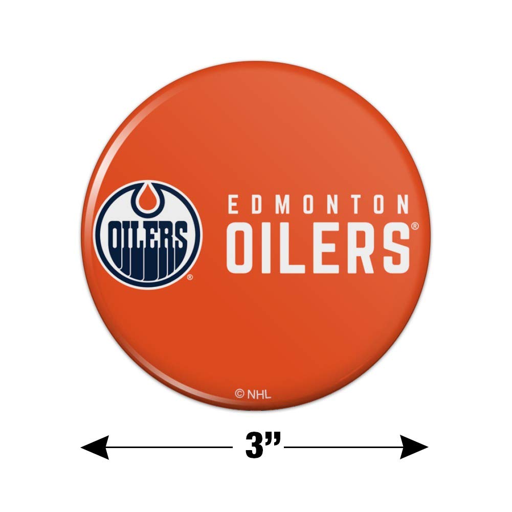 Edmonton Oilers NHL Logo Refrigerator Magnet - Strong Magnetic Kitchen & Locker Decor for Fans, Offices, Dorms, and Gifts