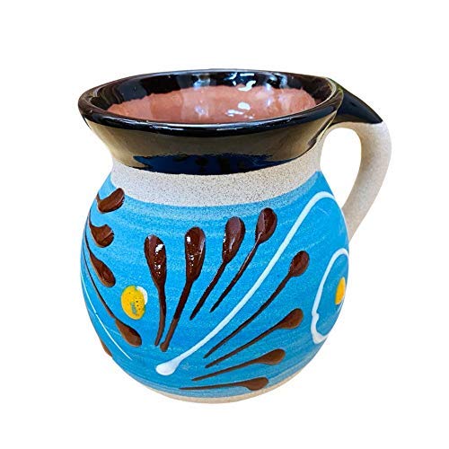Authentic Mexican Hand-Painted Clay Mugs - Set of 4 Traditional Guelaguetza Design Coffee Cups - Perfect for Hot Beverages, Home Decor & Cultural Gift Giving