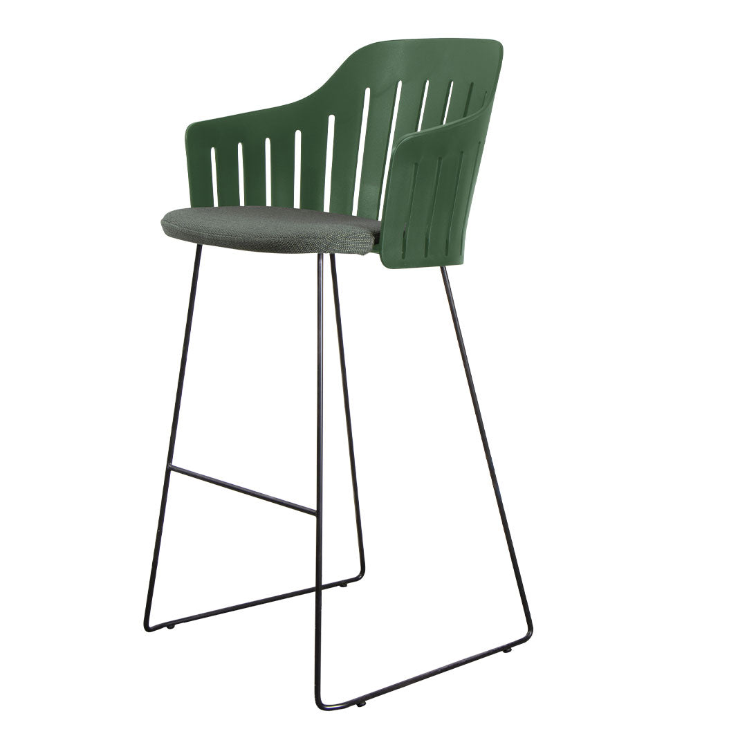 Premium Outdoor Bar Chair with Sled Base & Comfortable Seat Cushion - Perfect for Patio, Deck, Poolside, and Backyard Relaxation