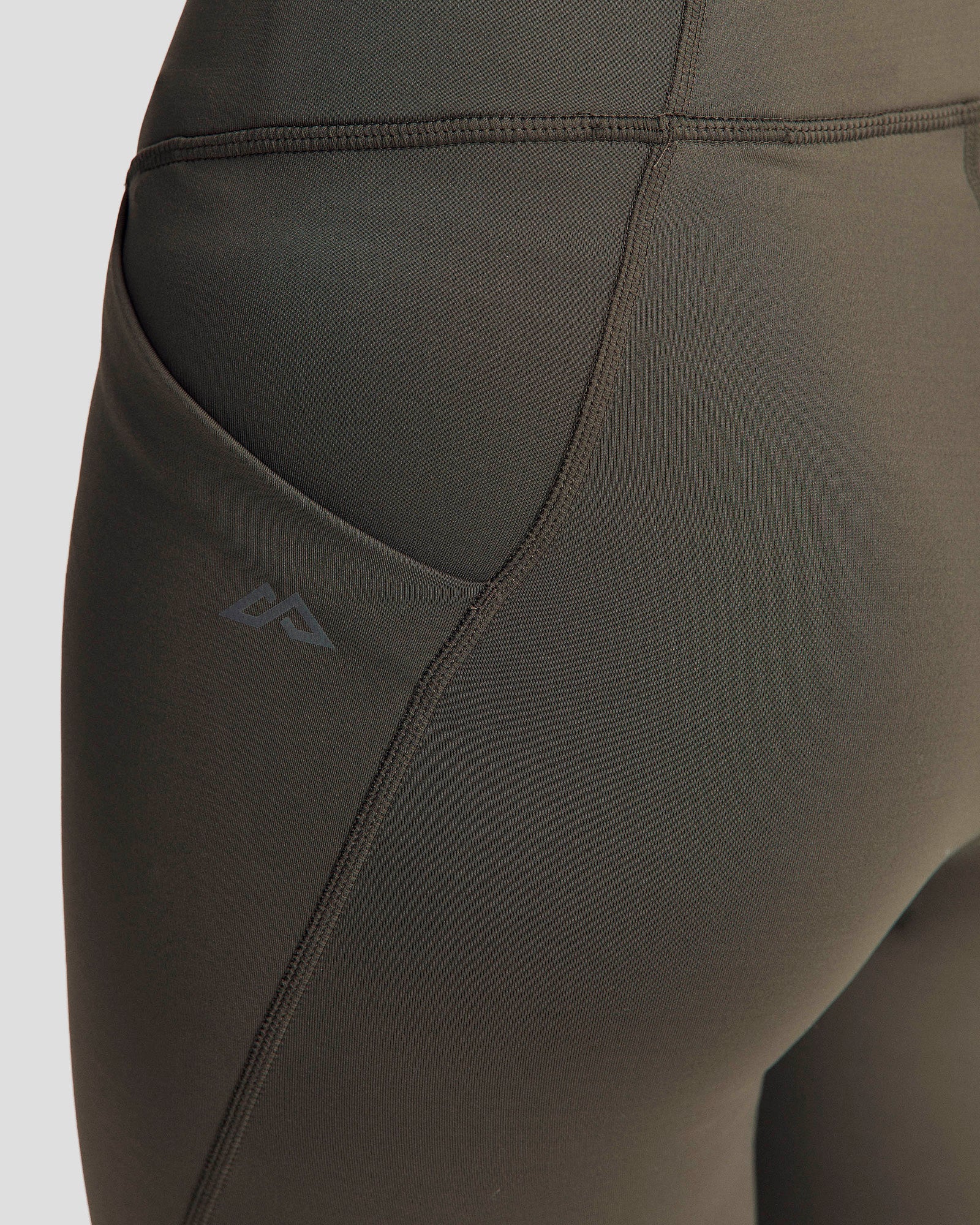 Women's Seeker Winter Leggings - Thermal Fleece Lined Tights for Cold Weather, Dark Moss Green - Perfect for Yoga, Running & Outdoor Activities